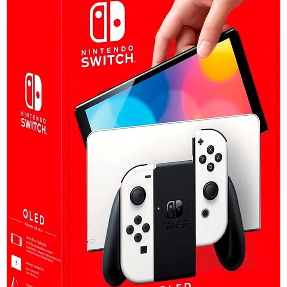 Console Nintendo Switch OLED Tela 7" 64gb Wi-fi Bluetooth Joy-con Dock Lan Hdr 1080p Bivolt - Branco