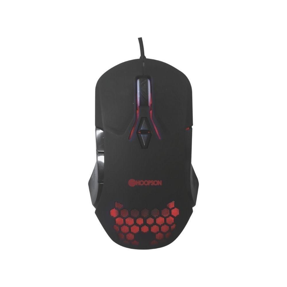Mouse Gamer, Hoopson, Omron/avago, Dpi Com Led, Rgb, Preto, MSG-203