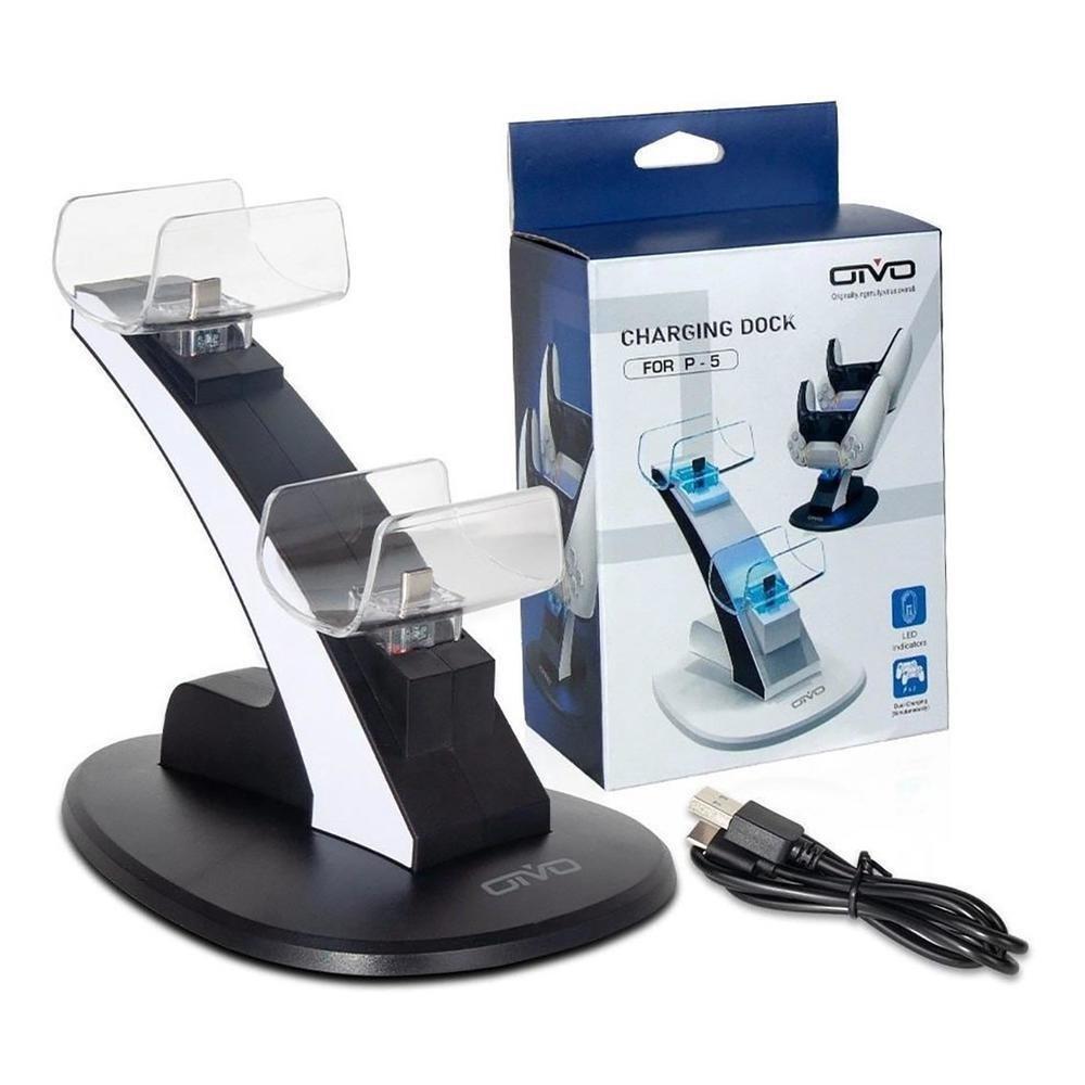 Stand Carregadora Gamme Compativel Com Playstation 5 Joystick Ps5